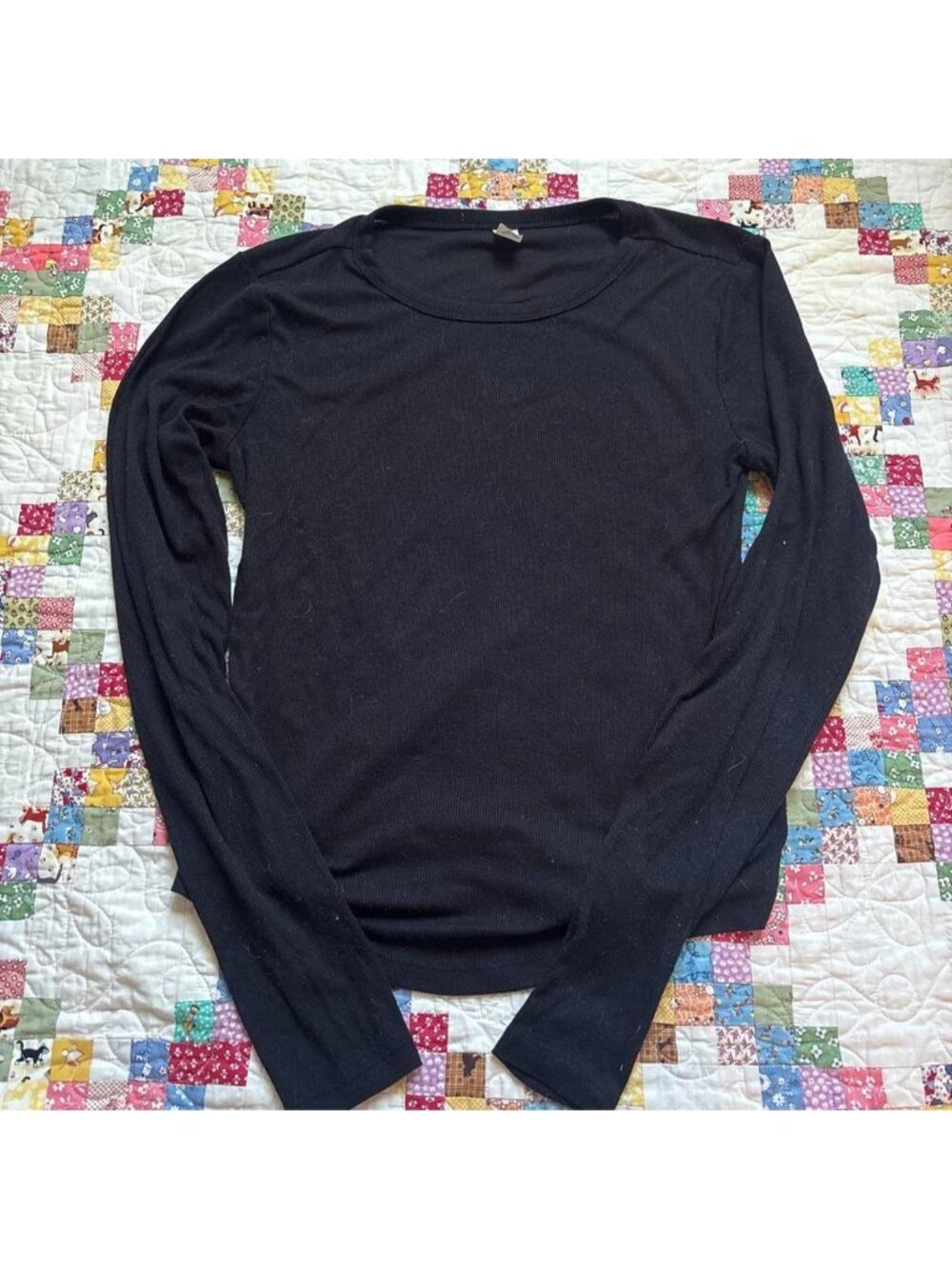 black long sleeve (minimal wear, warm)